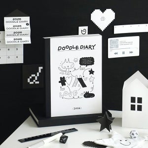 [아이코닉] 2026 두들 다이어리 위클리 플래너 (3포켓 미니파일 포함)