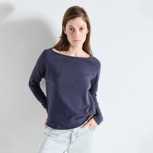 [AMERICAN VINTAGE] 아메리칸 빈티지_Sonoma 소노마 긴팔 티셔츠 NAVY