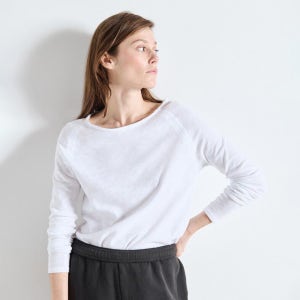 [AMERICAN VINTAGE] 아메리칸 빈티지_Sonoma 소노마 긴팔 티셔츠 WHITE