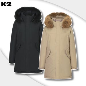 K2 역시즌 롱패딩 임페리움 다운 여성 라쿤퍼