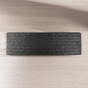 퓨전토기 돌무늬줄도마 멜라민 플레이팅 접시 초밥 김밥 요리 식당 다용도 업소용 그릇 중