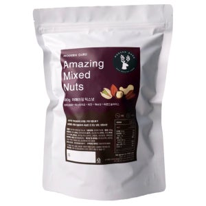 [무배] 모던구루 어메이징 믹스넛 500g 매일 하루 한줌 견과류 저염 고단백 믹스너트