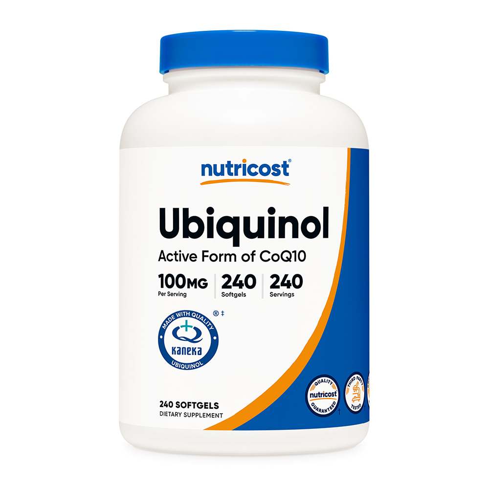 뉴트리코스트 <b>유비퀴놀</b> 활성형 코큐텐 <b>100mg</b> 소프트젤 240캡슐, 1개