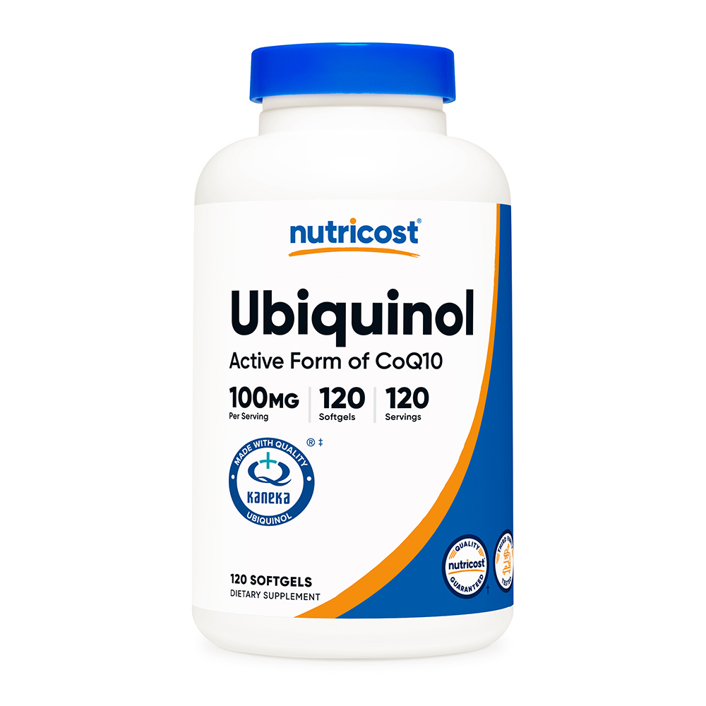뉴트리코스트 <b>유비퀴놀</b> 활성형 코큐텐 <b>100mg</b> 소프트젤 120캡슐, 1개