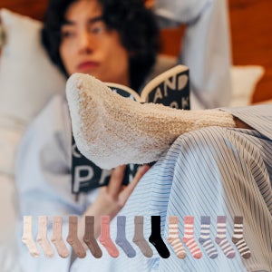 4켤레 남자 털빠짐 없는 논슬립 무압박 수면양말 세트 긴 장목 양털 롱 수족냉증 방한양말 N배송