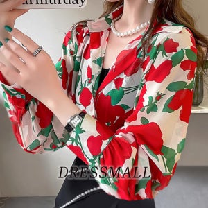 드레스몰 꽃 블라우스 라인 챠챠 스포츠 방송 댄스복 댄스 상의탑