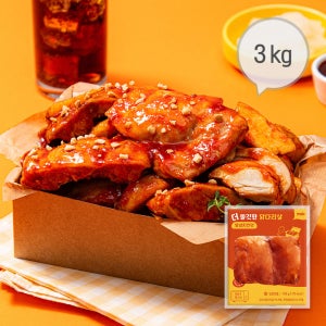 햇살닭 더쫄깃한 닭다리살 양념치킨맛 3kg(100gX30팩)