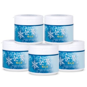 용융소금 1200도 미네랄 구운 알칼리 융용 고급 눈꽃빛 소금 500g, 5개