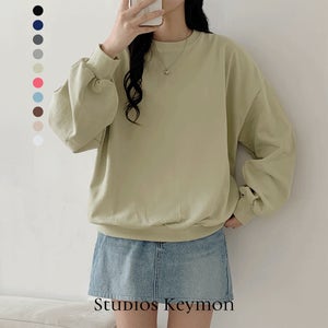 10컬러 무지맨투맨 오버핏 루즈핏 박시한 기본 남녀공용