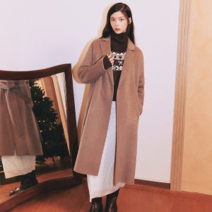 로엠 벨티드 롱코트 RMJHF4VR02