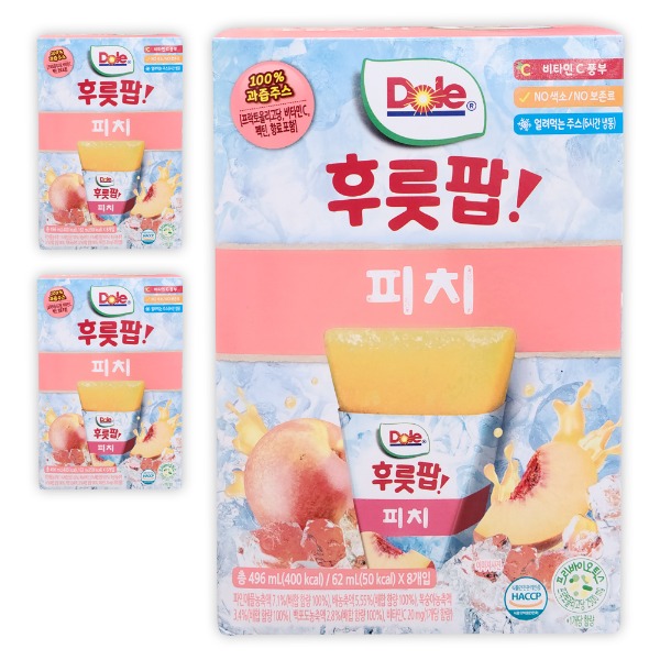 Dole 후룻팝 복숭아 성분 분석