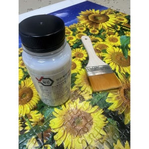 diy퍼즐마감재 퍼즐코팅제 퍼즐풀 깔끔마무리 안떨어지게 보관 보호 유리대용으로 사용 유광 유액으로 입체감있게