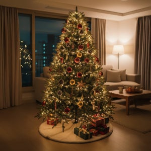 크리스마스트리 나무 장식트리 최고급 100% 전나무 대형 고급 북유럽풍 150cm 가방증정