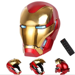 2025년 신형 아이언맨 MK50 헬멧 마스크 오픈페이스 헬멧 음성인식 아이언맨 굿즈