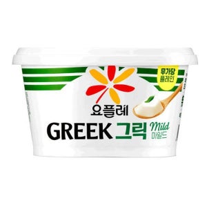 빙그레 요플레 그릭요거트 무가당 마일드 플레인, 400g, 6개