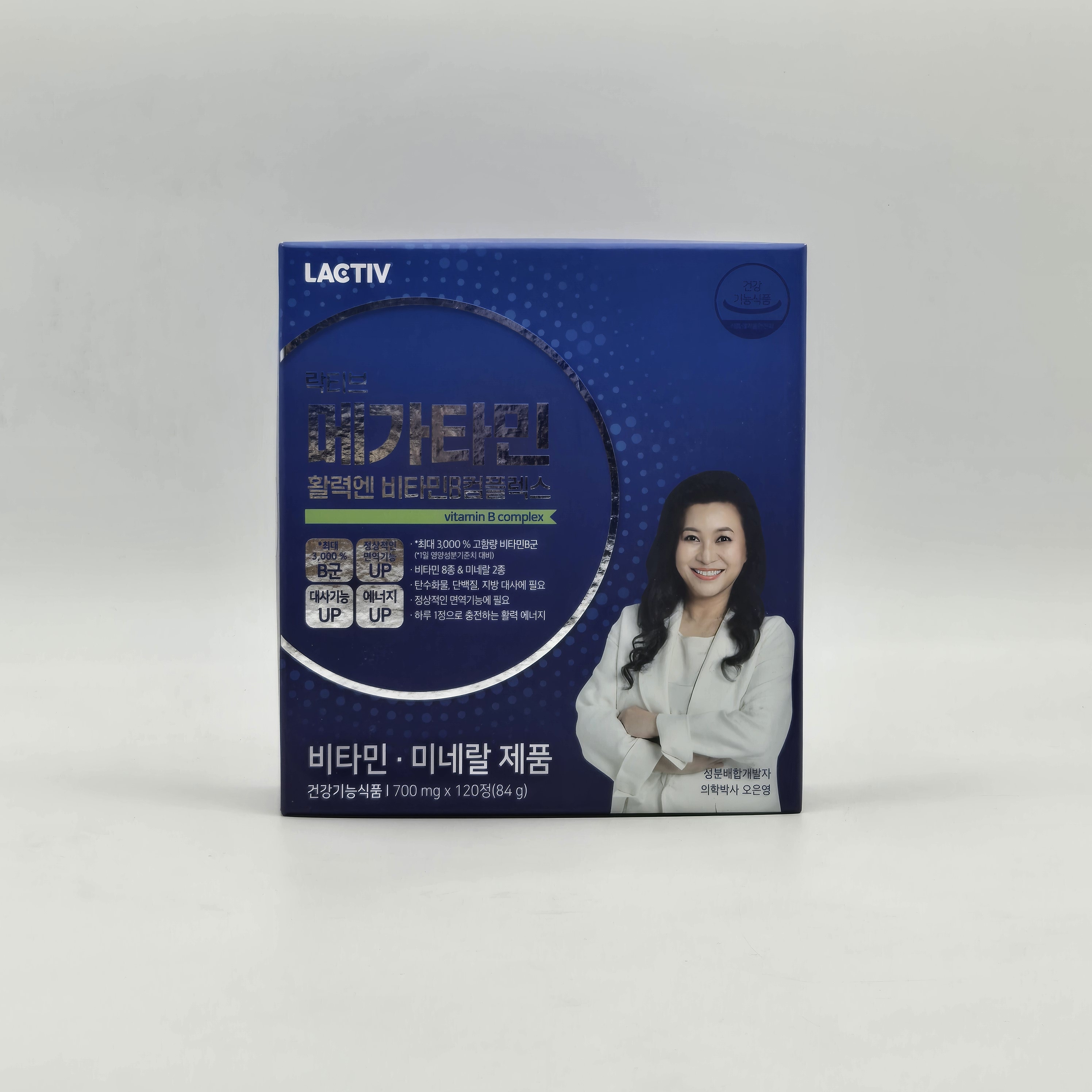락티브 <b>메가타민 활력엔 비타민B 컴플렉스</b> 700mg x 120정 1개