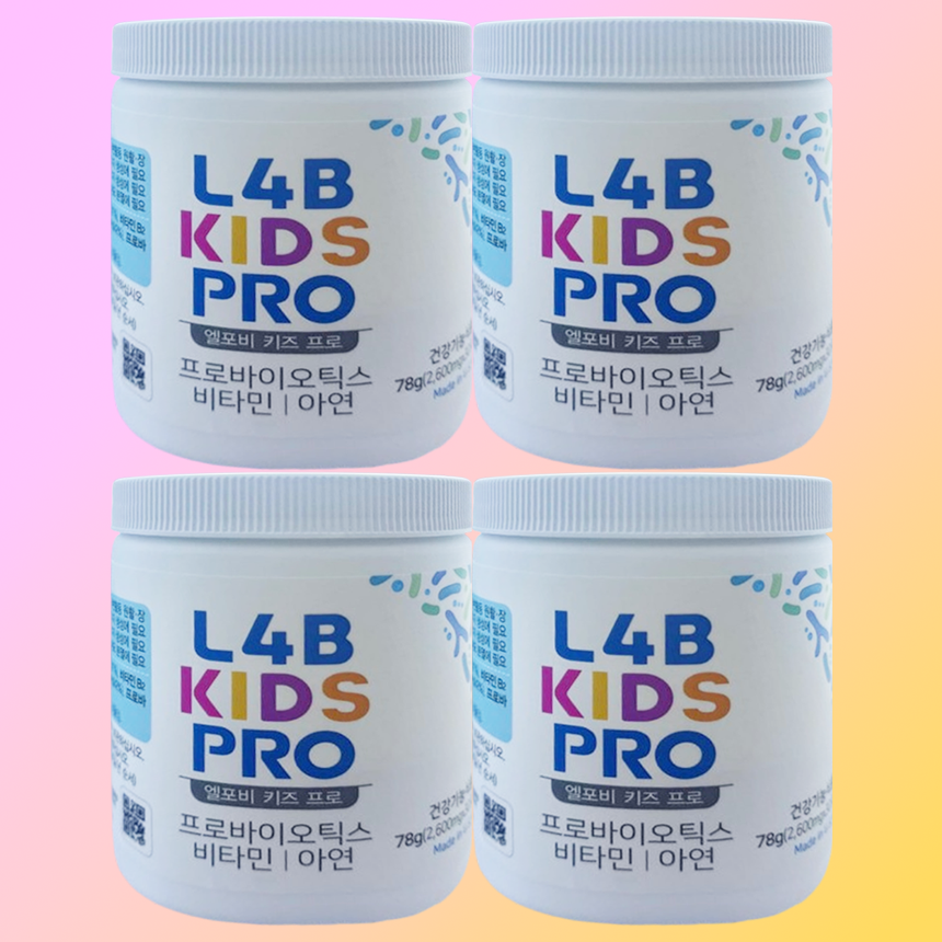 4통 MIA <b>엘포비키즈</b> 유산균 프로