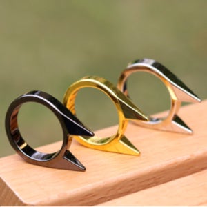 여성 호신용 반지 안전 보호 주먹 너클 무기