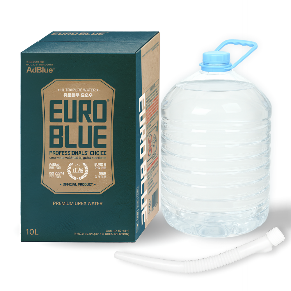 [본사직영] 유로블루 차량용 프리미엄 요소수 10L 디젤 경유 국산 수입차 AdBlue