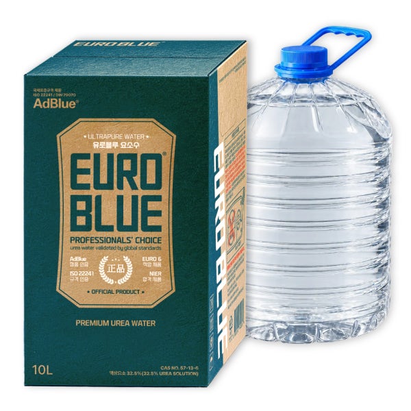 유로블루플러스 [ EURO BLUE ] 차량용 요수수 10L 디젤 경유 AdBlue 호스포함