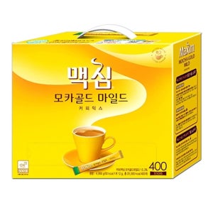 맥심모카골드 400T 인스턴트 커피 믹스 마일드 스틱