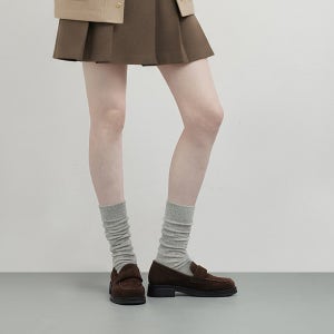 주텐 기모 클래식 로퍼 여성 가을겨울 방한로퍼