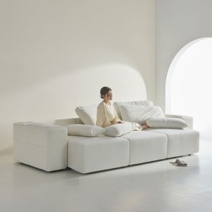 4인용 타이보텍스 모션 소파 리클라이너 슬라이딩 무빙 패브릭 쇼파 450 V2