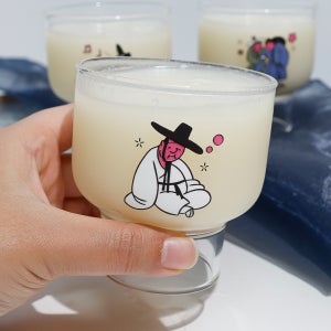 김홍도 변색 막걸리잔 동동주 조는선비