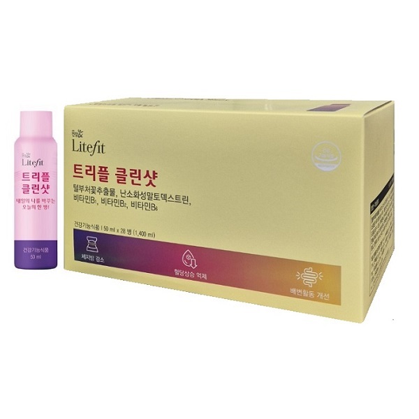 <b>교원</b> 라이트핏 트리플 클린샷 50ml 28병 체지방감소 혈중중성지질개선 <b>다이어트</b> 체내에너지생성