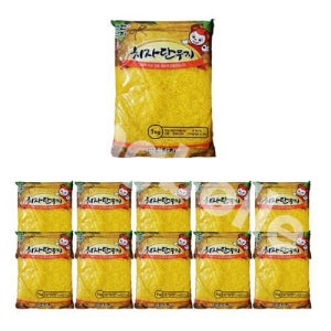 반찬단지 치자단무지 알밥용 1kg 10개 1박스 업소용 식당용 알밥용단무지