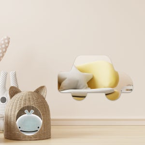 온미러 자동차 모양 아크릴 거울 인지능력 아기 어린이집 붕붕카 어린이