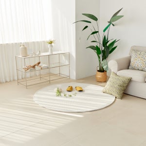 모던와플 북유럽 극세사 대형 바닥 거실 카페트 원형200cm