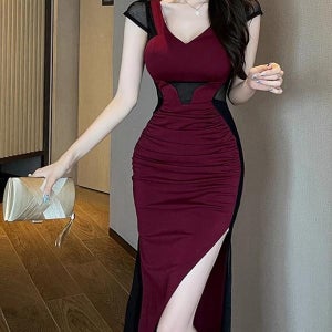 롱원피스 이브닝 드레스 홀복 클럽 섹시 파티