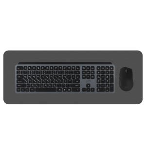 지클릭커 오피스프로 WMK20 인체공학 펜타 무선 키보드 무소음 마우스 세트 With PAD 블랙