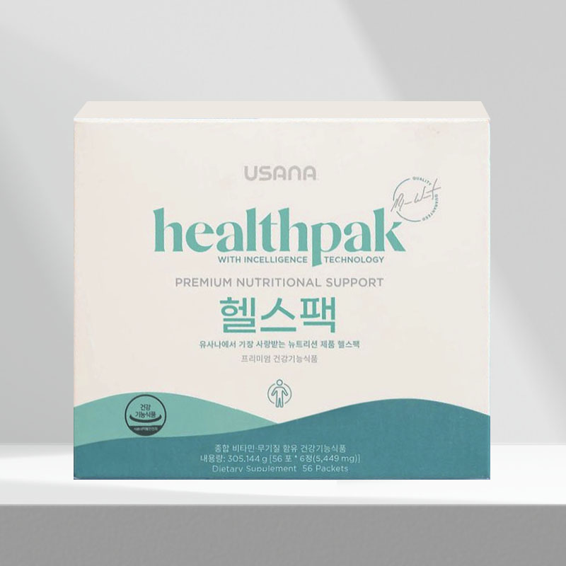 <b>유사나</b> 헬스팩 천연 멀티비타민 미네랄 종합영양제 종합비타민 5449mg x 56개입