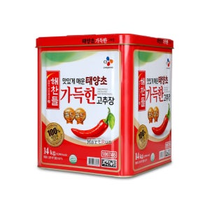 해찬들 태양초 가득한 고추장 14kg 업소용 식당용 대용량