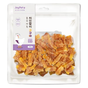 조이펫 건강한육포 강아지간식 풍미가득 치킨말이 고구마 200g