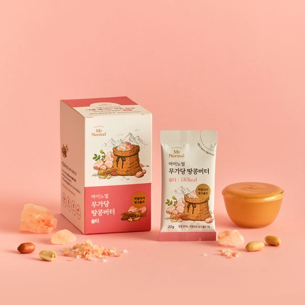 마이노멀 100% 무가당 땅콩버터 스틱 솔티 외 2종 20g X 10개입