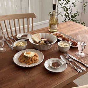 MNH 미토 유럽풍 엔틱 빈티지 접시 2인 그릇세트 신혼부부 식기 결혼 집들이 선물