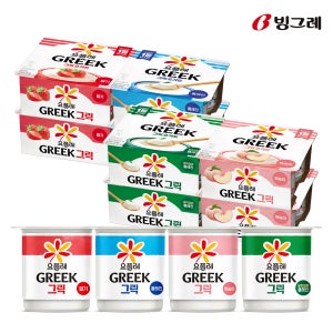 빙그레 요플레 그릭 80g 4종 혼합 32개입 그릭요거트