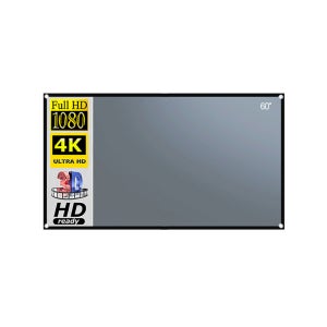 빔프로젝터 스크린 이동식 캠핑 휴대용 야외 무타공 4K 60인치