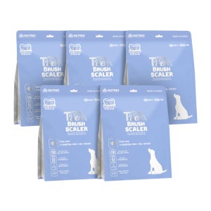 3+2개 뉴트리오 티덴브러쉬 눈물 강아지 양치 치석제거 덴탈껌 가수분해 개껌 8g X 15봉 X 5개
