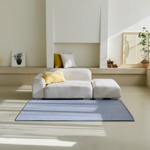 네추럴 방수러그 사이잘룩 대형 거실 식탁 카페트 사각형 200x300