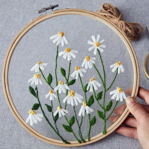 DIY 프랑스 자수 패키지(망초꽃) 공예 틀