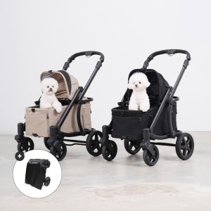 폼포라펫 모두 웨건 소형견 애견 하이브리드 저상형 분리형 강아지유모차 고양이 개모차 캐리어