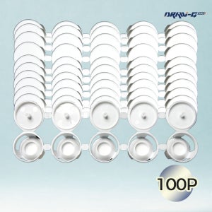 바퀴벌레 약 먹이통 원터치 먹이캡 붙이는 바퀴 퇴치 케이스 1줄 5개 2g, 100개