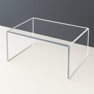 ㄷ자 인서트 선반 펜트리 투명 아크릴 책장 1단 정리 수납 주방 그릇 장난감 S