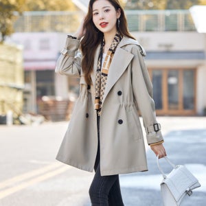 캐주얼 슬림핏 패션 여성 트렌치코트 가을트렌치코트