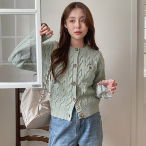 [후아유] 스티브 보카시 케이블 가디건(여성) / WHCKF4T23F