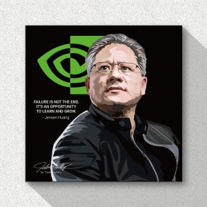 젠슨 황 엔비디아 인테리어 액자 팝아트 그림 사무실 거실 카페